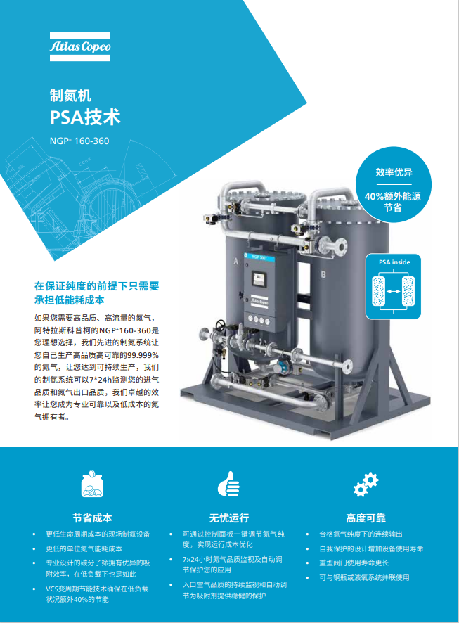 阿特拉斯變壓吸附制氮機(jī)